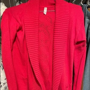 Pink cardigan